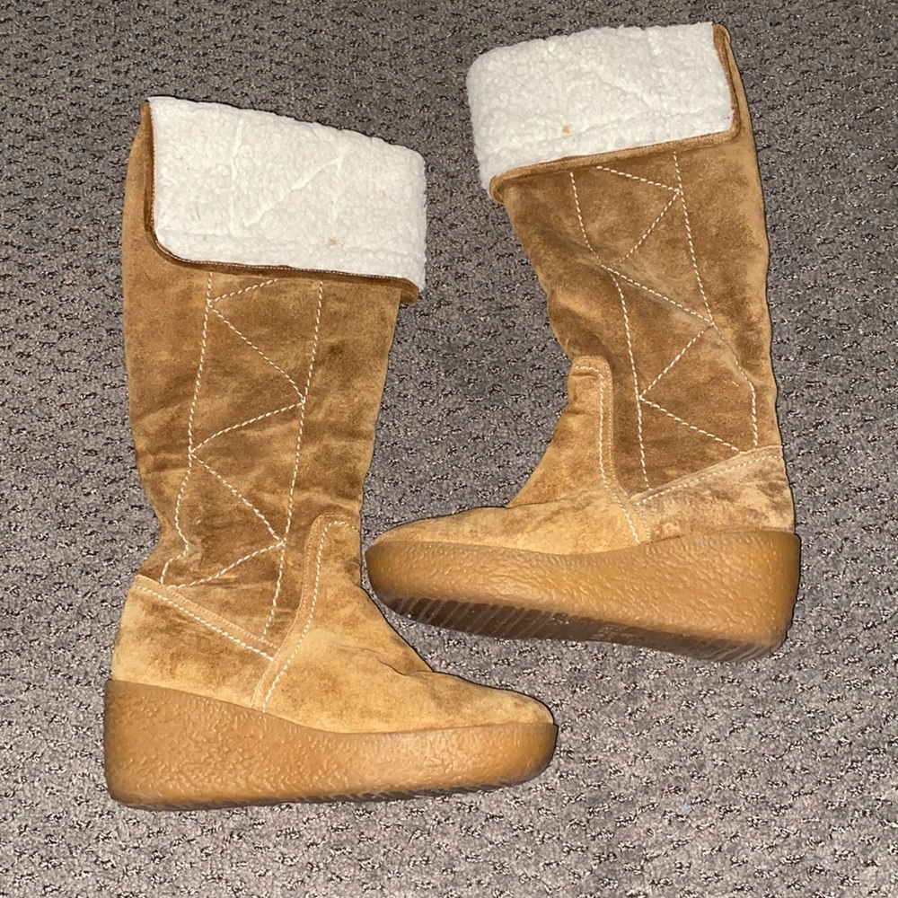 Michael kors fur boots size 5 1/2